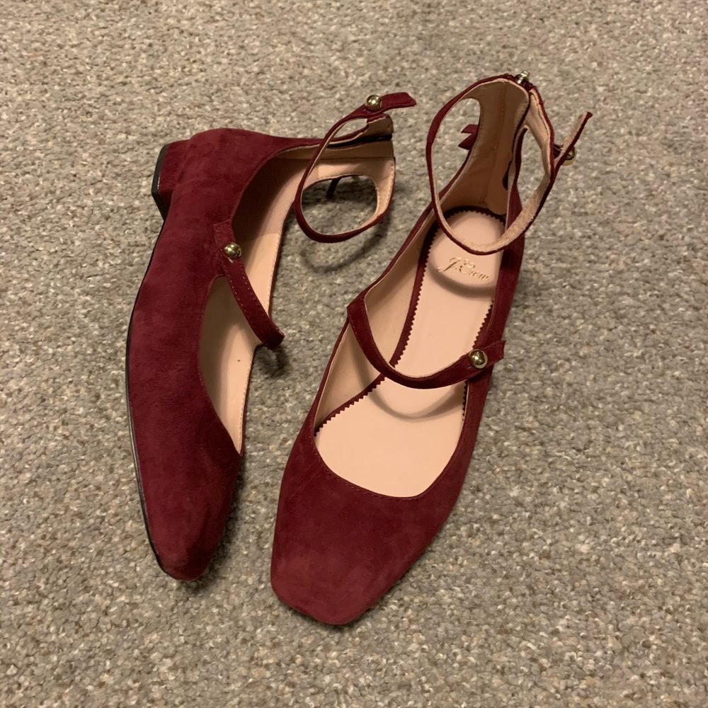 J. Crew Poppy Two Strap Flat